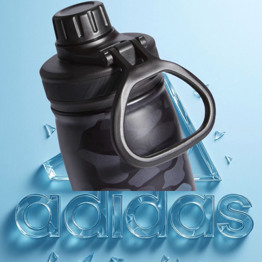 Adidas Matte Black Sports Bottle - Picture 4 of 6